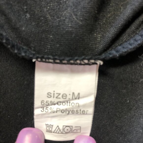 ROMWE Anime Oversized Black T-Shirt Unisex Size Medium - Picture 5 of 8